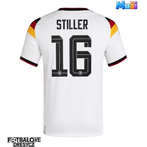 Německo Angelo Stiller #16 Domácí Dres MS 2026 Krátký Rukáv Německo Angelo Stiller #16 Domácí Dres MS 2026 Krátký Rukáv
